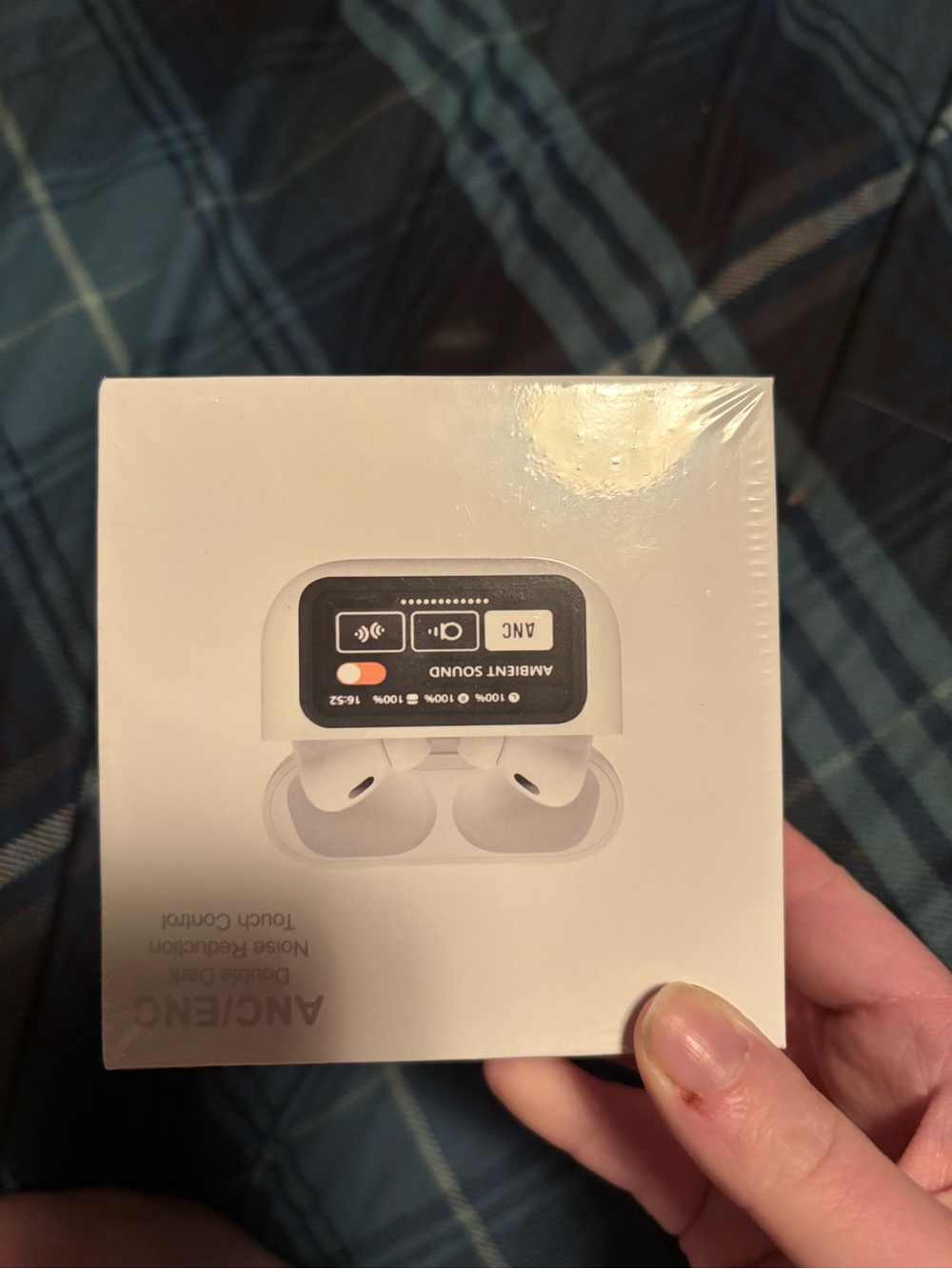 White True Wireless Earbud Headphones with ANC